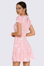 Платье мини нежно-розовое