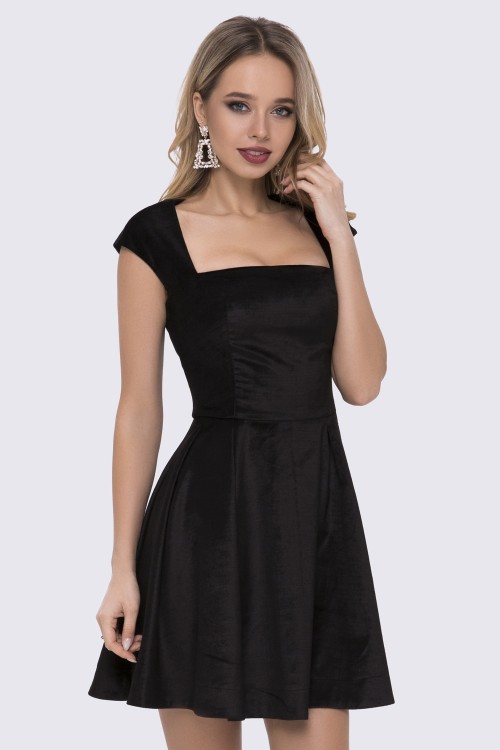 Платье черное беби-долл